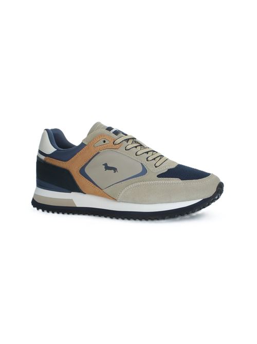 SCARPA UOMO CAMOSCIO - TEX FABRIC HARMONT & BLAINE | EFM252.040.A60/BEIGE-AVIO